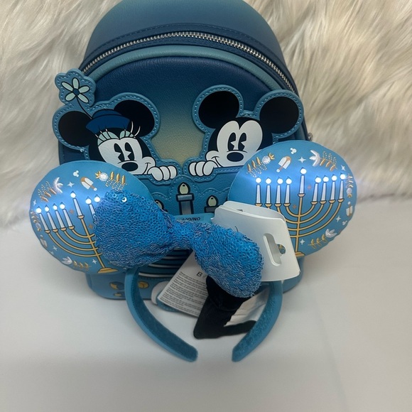 Blue Mickey Mouse Kids Backpack and Headband Set - Picture 8 of 10